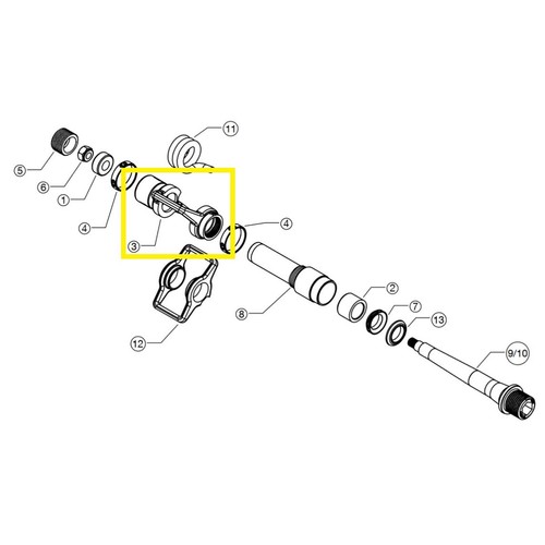 Crankbrothers pedal body - body,