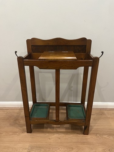 Antique hall stand coat - coat, rack