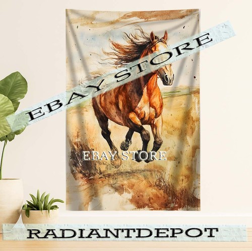 Running chestnut horse - running,