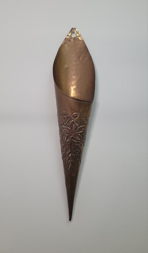Vintage brass cone shape wall - vintage,