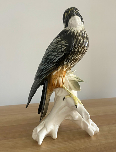 Ceramic falcon bird prey - falcon,