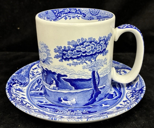 Spode blue italian mug - italian, &