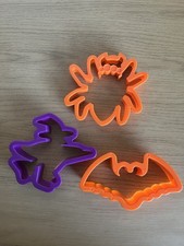 Halloween Cookie Cutters 3 - Witch, Spider, Bat