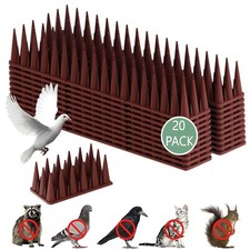 plastic wall and fence spikes bird cat deterrent 20 in pack = 6M X3 packs=18 MTR