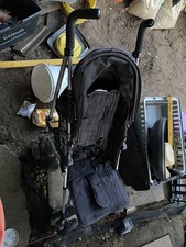 Zeta Zoom Buggy Black Lightweight Pushchair Stroller W/ Rain Cover