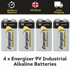 4x Energizer 9V Industrial