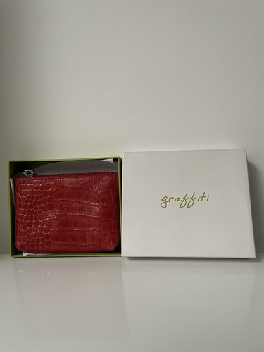 Graffiti coin purse - graffiti, red