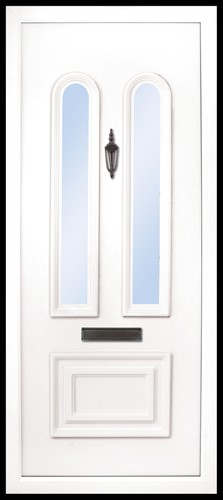 White upvc full door - full,