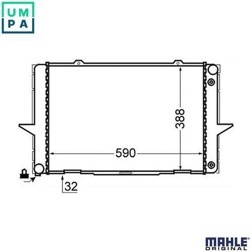 Radiator engine cooling - engine, cr