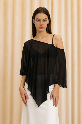 Women sheer chiffon poncho - women’s,