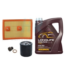 5L 0W20 & OIL AIR SERVICE KIT FOR AUDI A1 TFSI 1.4 SPORT 2011-18