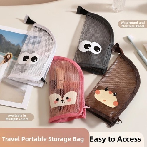 Folding makeup bag standing - folding,