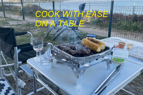 Disposable bbq table - bbq, top