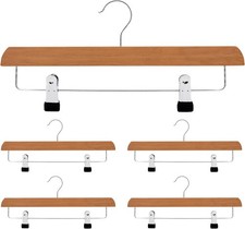 Wooden clamp trouser hangers