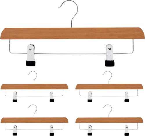 Wooden clamp trouser - , hangers
