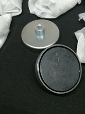 ferrite pot magnets 80mm x 18mm m10 internal thread (pack of 2 )