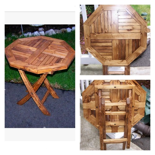 Hexagon octagon rustic - rustic, stained