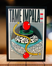 Tame Impala A4 Framed Modern