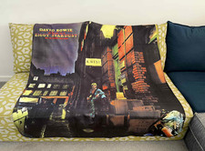 David Bowie Ziggy Stardust and Spiders Album Cover Fleece Blanket Large 130cm