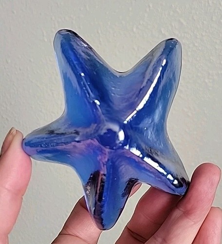 Vintage cobalt blue iridescent - cobalt,