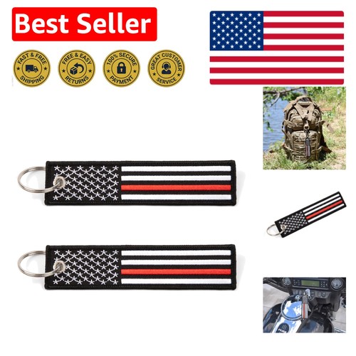 Thin red line - line, keychain