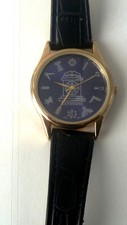 MENS MASONIC WRIST WATCH BLUE DIAL