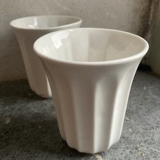 2 x Hotel Chocolat Andrew Wicks White Mugs Cups for Velvetiser Hot Chocolate