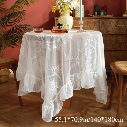 Pastoral lace tablecloth sheer - lace,