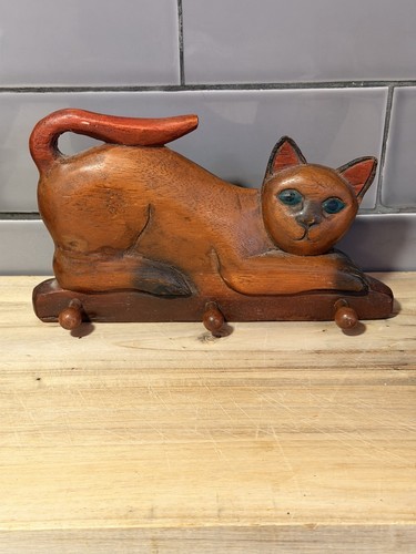 Vintage folk art wooden carved
