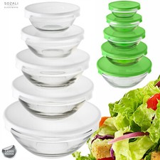 5pcs Glass Bowls Food Storage