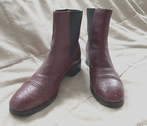 Troupe burgundy leather - burgundy,