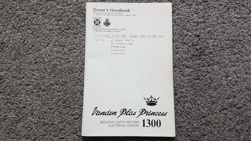 Vanden plas 1300 - vanden, owners