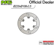 6591057 Rear Brake Disc NG Gas