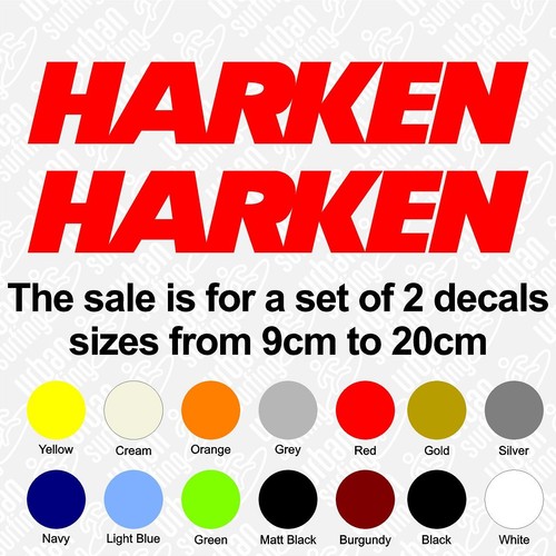 Set harken stickers 9cm - of,