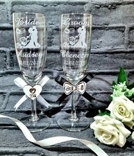 Personalised Champagne Flutes