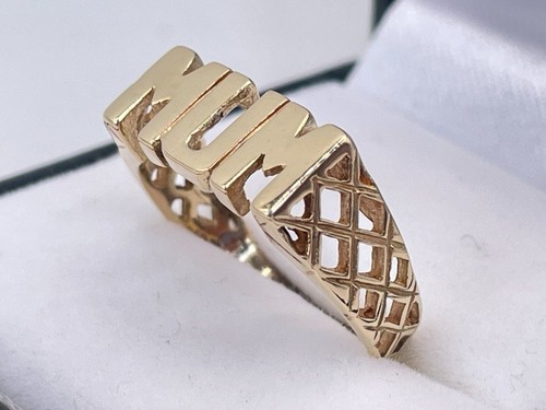 9ct gold hallmarked - gold, mum