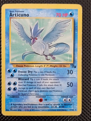 Articuno non holo - 17/62, fossil