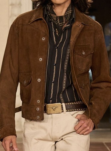 Men brown pure suede - brown,