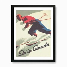 Ski In Canada Vintage Ski