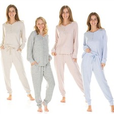 Ladies Brushed Pyjamas Long