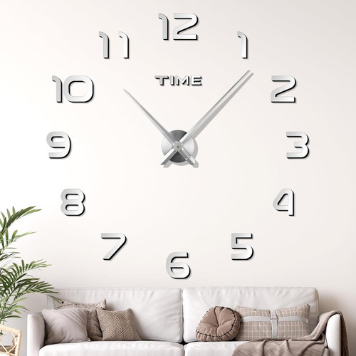 Stick wall clock large - 3d,