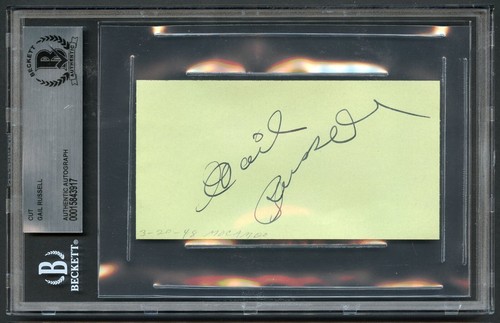 Gail russell d1961 signed - russell,