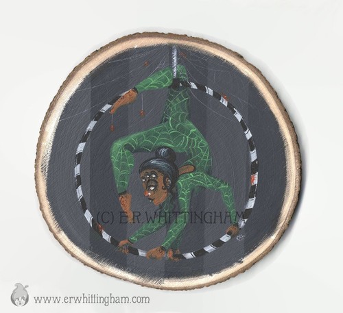 Halloween aerial hoop - halloween,