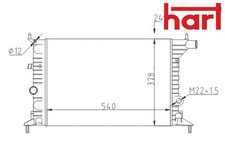 COOLANT RADIATOR 600 756 HART