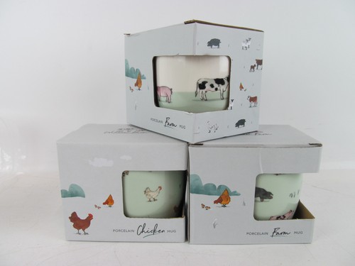 Willow farm three porcelain - farm,