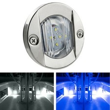White Round Marine Boats LED