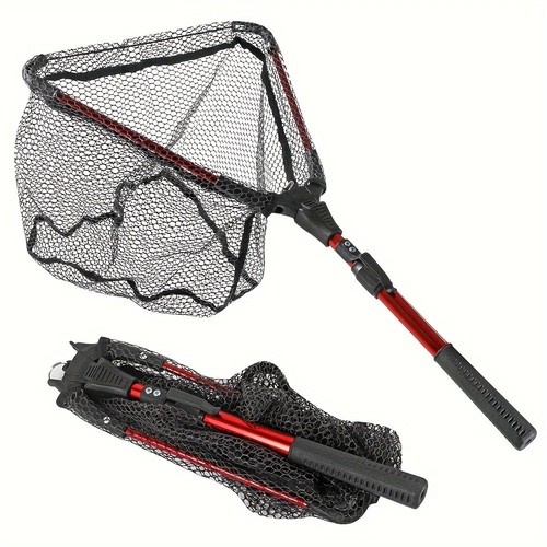 Folding fishing landing net - fishing,