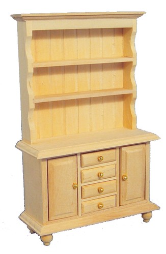 Dolls house natural finish - house,