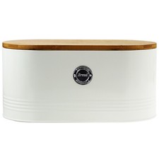 Bread Bin Vintage Cream Metal