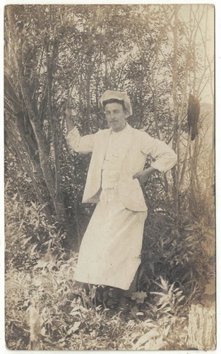 Canadian postcard farmer - rp,